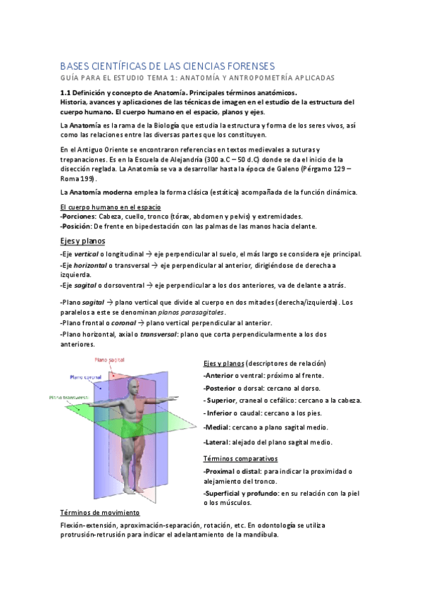 Miniatura del documento Tema 1- Anatomía y Antropometría aplicadas.pdf