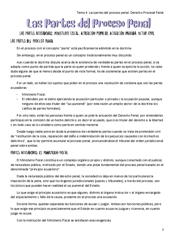 Miniatura del documento Tema-4.-Las-partes-del-proceso-penal.-Derecho-Procesal-Penal.pdf