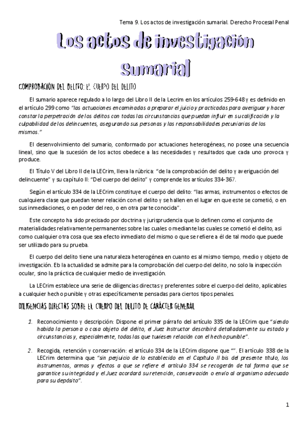 Miniatura del documento Tema-9.-Los-actos-de-investigacion-sumarial.-Derecho-Procesal-Penal.pdf