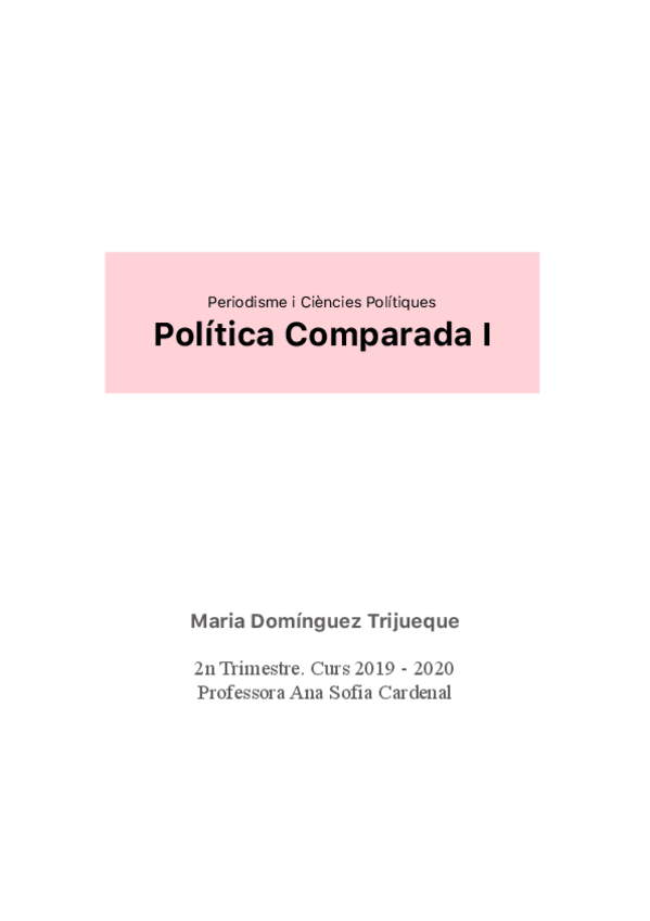 Miniatura del documento Resum-Politica-Comparada-I.pdf