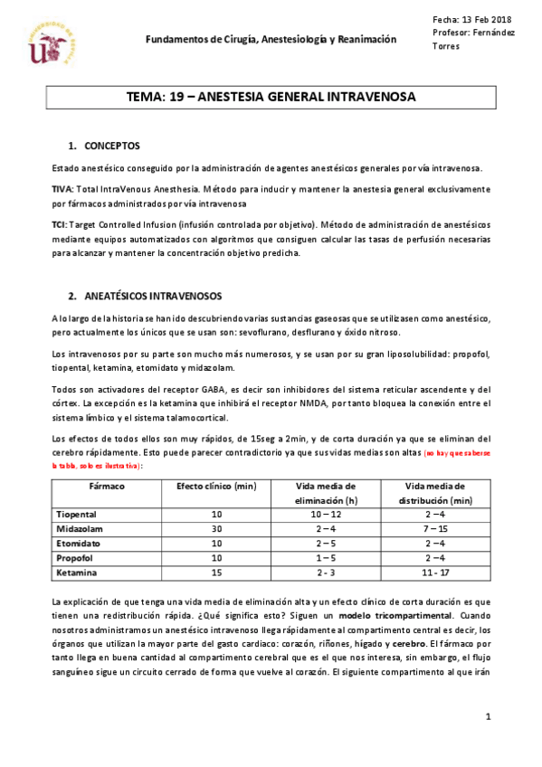 Miniatura del documento Tema 19 - Anestesia general intravenosa.pdf