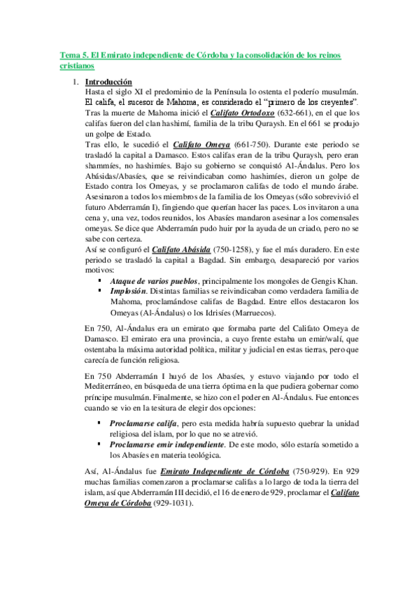 Miniatura del documento Tema-5-Historia-Medieval-de-Espana-2.pdf