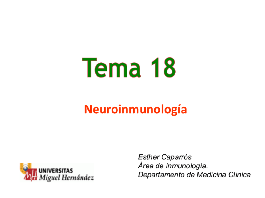 Miniatura del documento Tema-18-Neuroinmunologia.pdf
