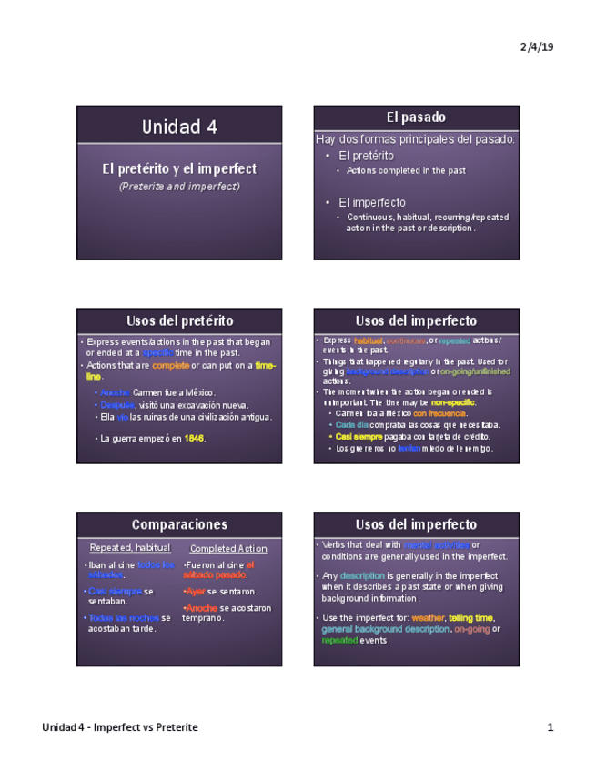Miniatura del documento Preterito y imperfecto - Curso completo.pdf