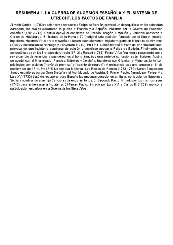 Miniatura del documento RESUMEN-4.1. La Guerra de Sucesión Española y el sistema de Utrecht. Los Pactos de Familia.-wuolah.pdf