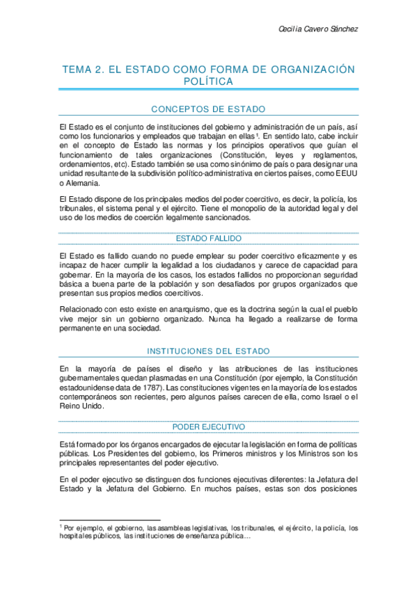 Miniatura del documento Tema 2. El Estado como forma de organización política apuntes.pdf