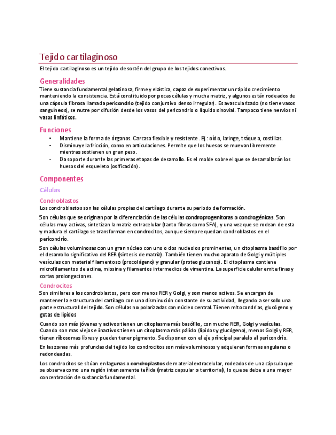 Miniatura del documento Histologia-Tejido-cartilaginoso.pdf
