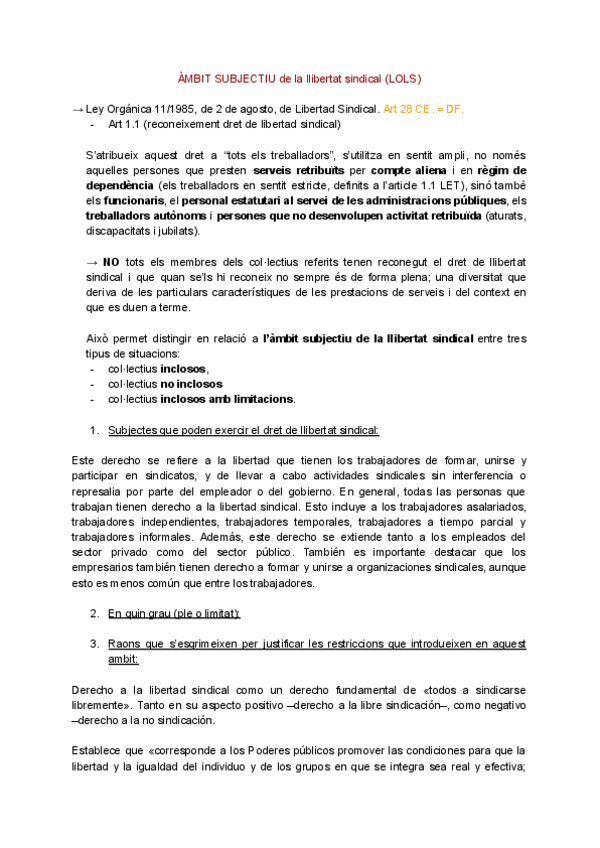 Miniatura del documento resumen Libertad sindical (art 28.1) DERECHO DEL TRABAJO.pdf