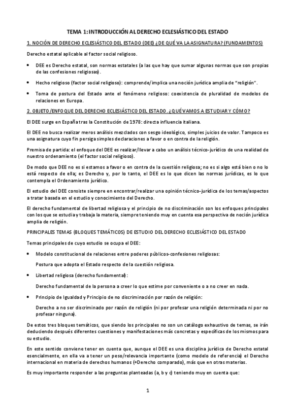 Miniatura del documento TEMA 1. Introducción al Derecho Eclesiástico del Estado.pdf