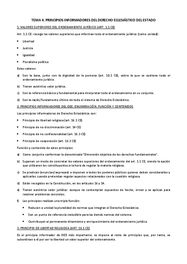 Miniatura del documento TEMA 4. Principios informadores del Derecho Eclesiástico del Estado.pdf