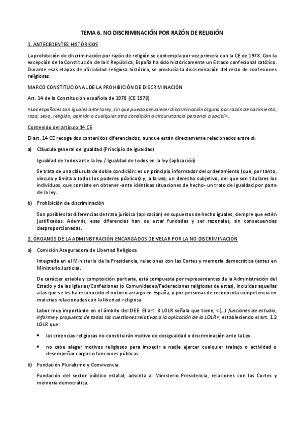 Miniatura del documento TEMA 6. No discriminación por razón de religión.pdf
