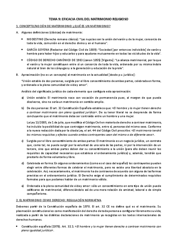 Miniatura del documento TEMA 9. Eficacia civil del matrimonio religioso.pdf