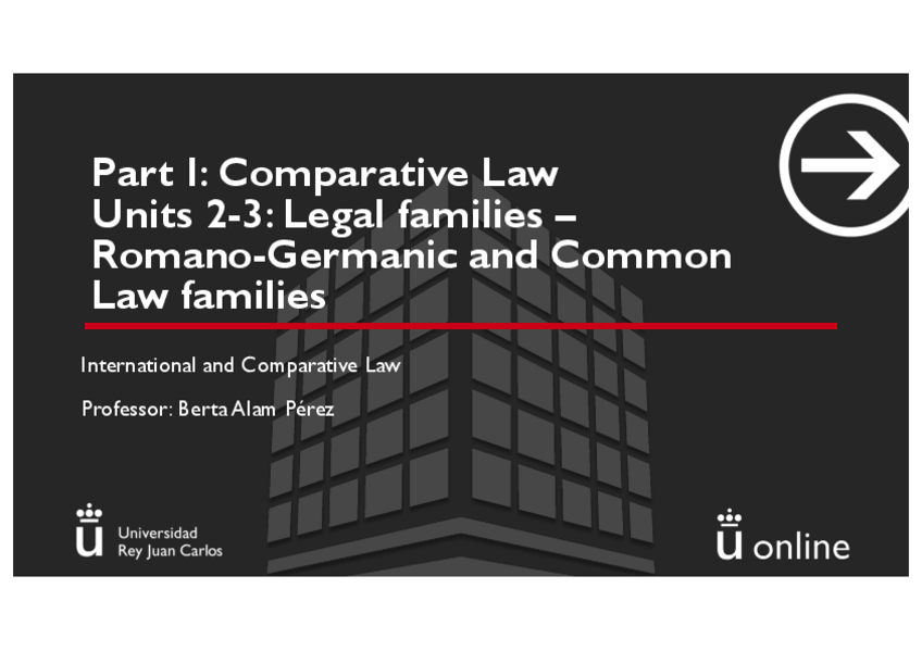 Miniatura del documento Part-I-Unit-2-3-Legal-families-RomanoGermanic-and-Common-Law.pdf