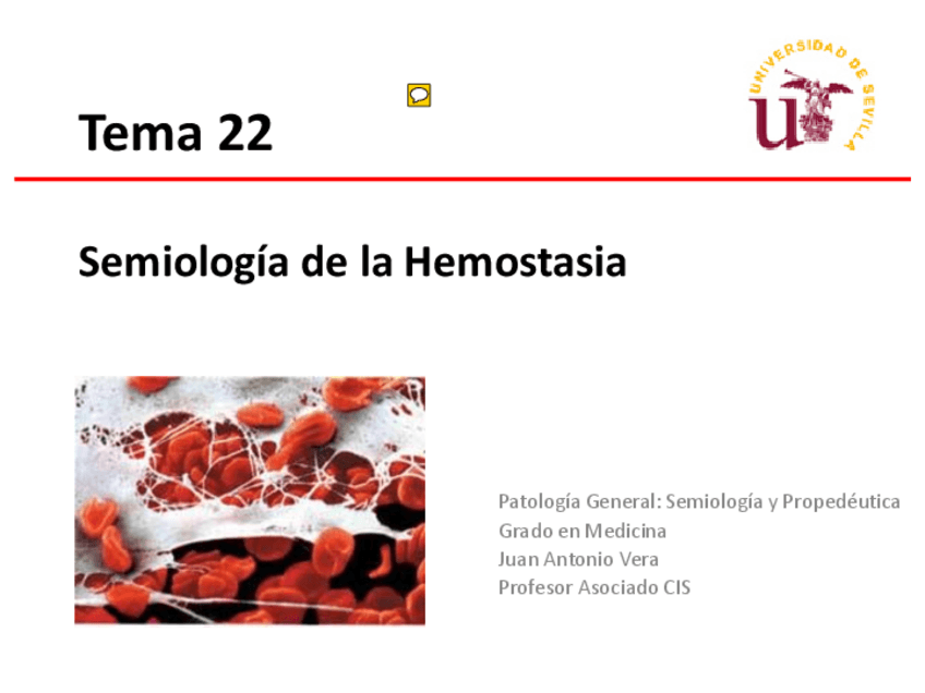 Miniatura del documento 22 - Semiología de la hemostasia-Diátesis hemorrágica. Estados de Hipercoagulabilidad. CID.pdf