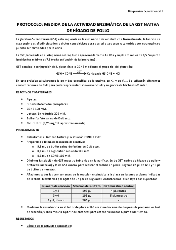 Miniatura del documento Protocolo - Medida de la actividad enzimática de la GST de hígado de pollo.pdf