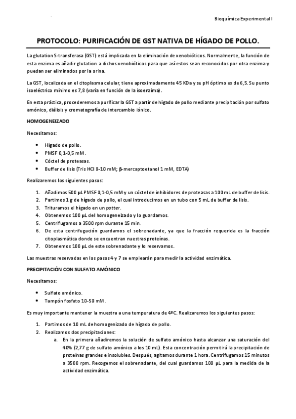 Miniatura del documento Protocolo - Purificación GST nativa de hígado de pollo.pdf