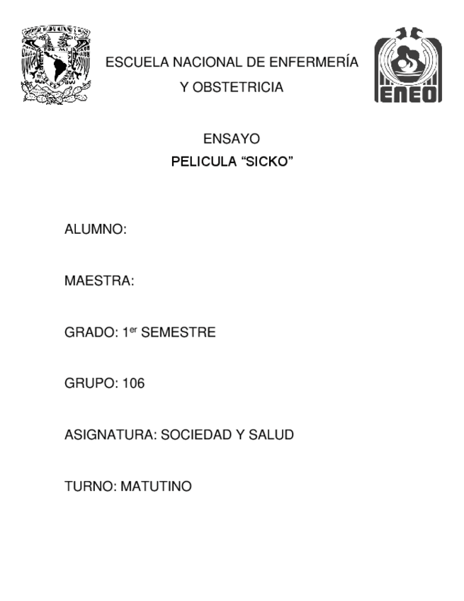 Miniatura del documento ENSAYO pelicula sycko enfermería.pdf