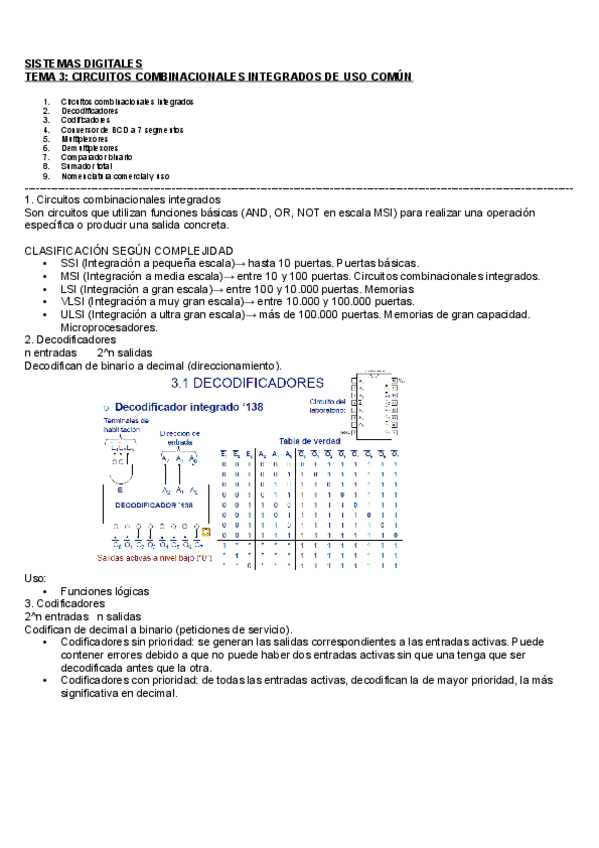 Miniatura del documento Tema 3. Circuitos combinacionales integrados de uso común.pdf