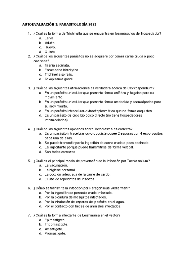 Miniatura del documento Autoevaluación parasitología 2023.pdf