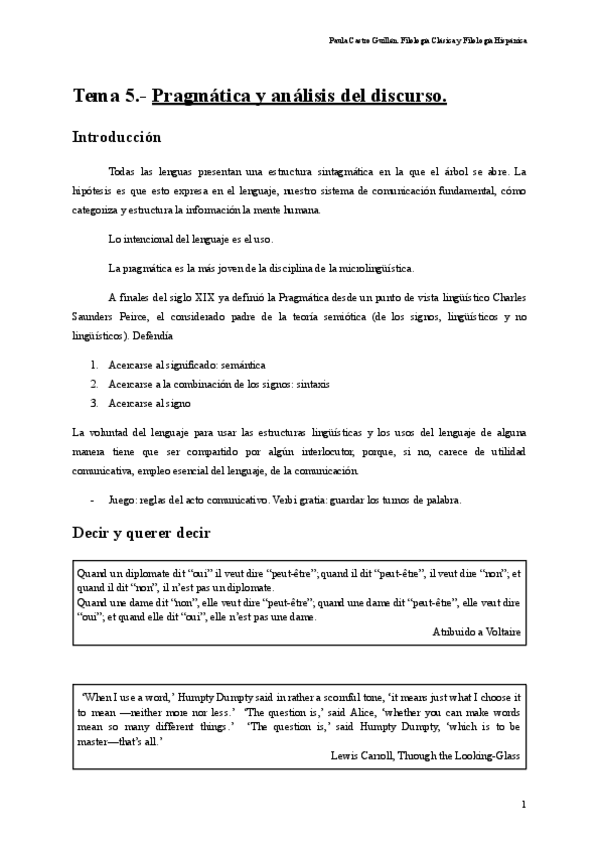 Miniatura del documento Tema 6: Pragmática y análisis del discurso.pdf