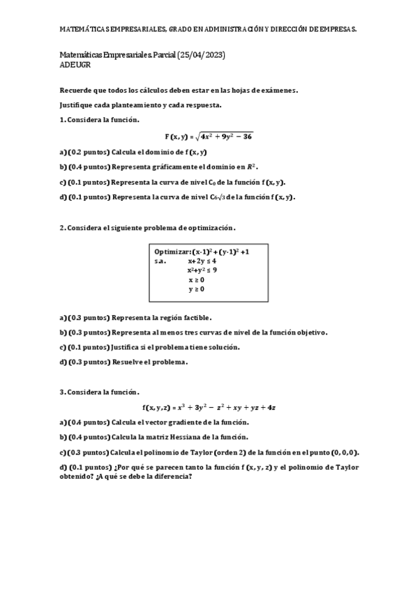 Miniatura del documento Parcial-Matematicas-Empresariales-ADE-2023.pdf