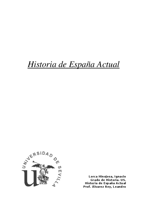 Miniatura del documento APUNTES - Historia de España Actual.docx