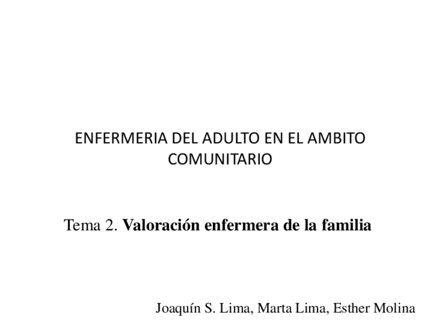 Miniatura del documento Tema 2 Valoracion enfermera de la familia.pdf