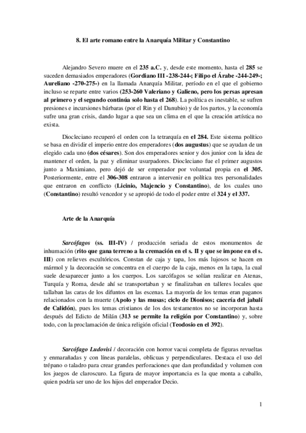 Miniatura del documento Tema 8 / El arte romano entre la Anarquia Militar-y-Constantino.pdf