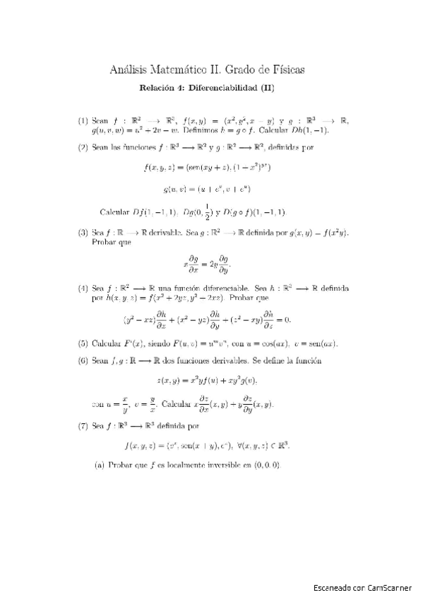 Miniatura del documento Relación 4 - Diferenciabilidad II (explicados).pdf