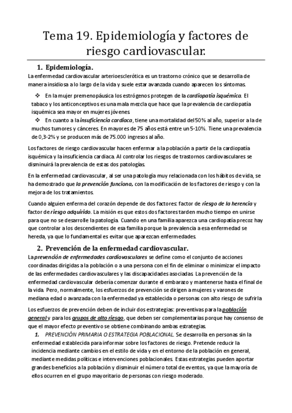 Miniatura del documento Tema 19. Epidemiologia y factores de riesgo cardiovascular.pdf