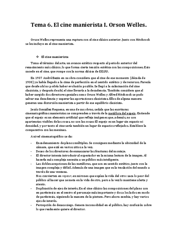 Miniatura del documento Tema 6 Manierista. Orson Welles.pdf