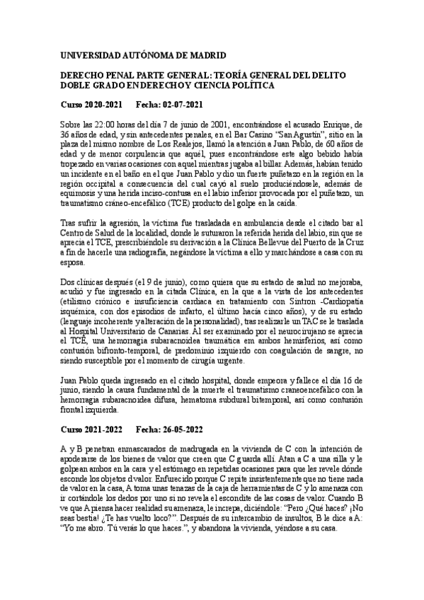Miniatura del documento Dictamen Examen final Derecho Penal Parte General.pdf