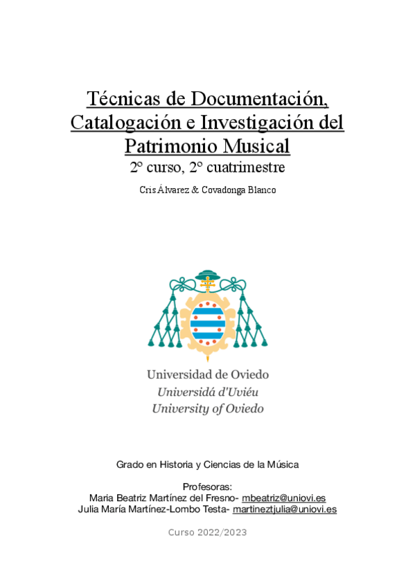 Miniatura del documento Técnicas de documentación catalogación e investigación del patrimonio musical.pdf