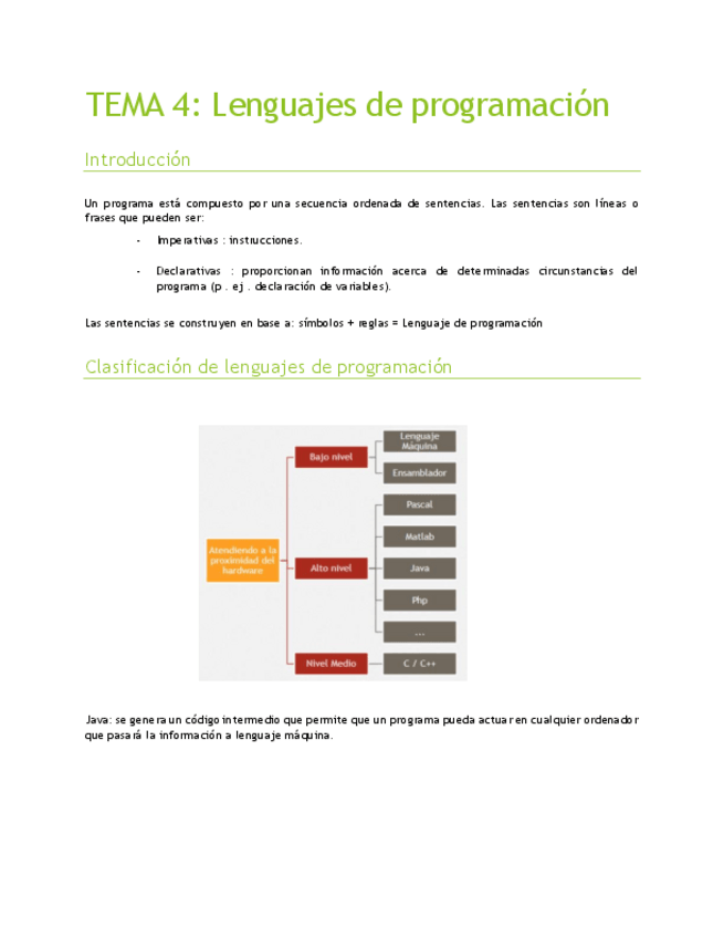 Miniatura del documento TEMA 4. Lenguajes de programación.pdf