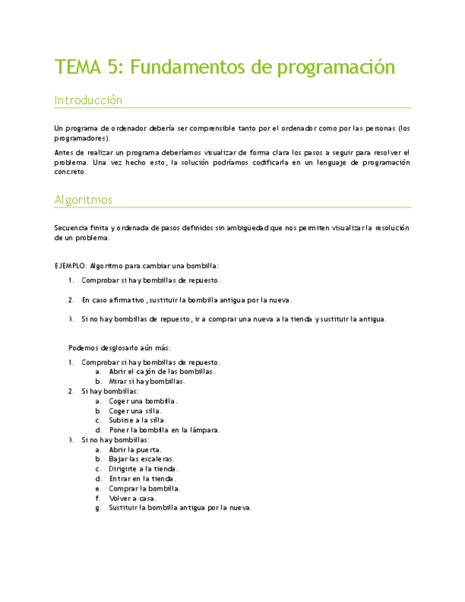 Miniatura del documento TEMA 5. Fundamentos de programación.pdf