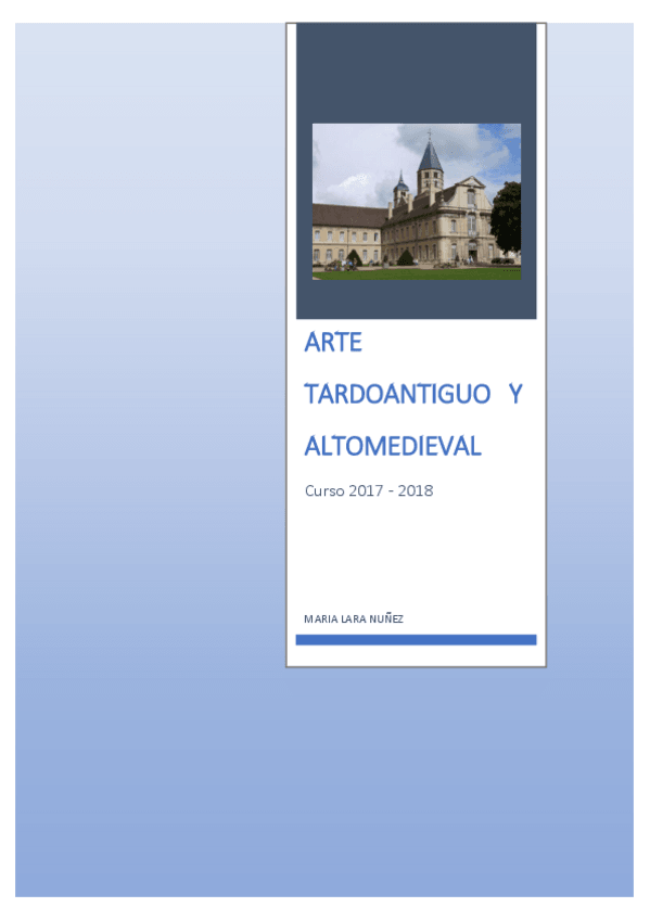 Miniatura del documento Arte Tardoantiguo y Altomedieval.pdf