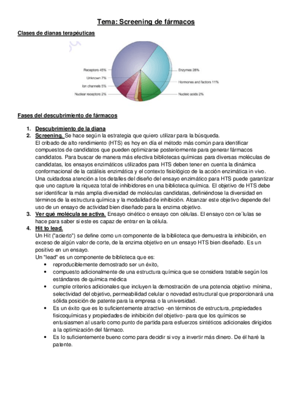 Miniatura del documento Tema Screening de fármacos.pdf