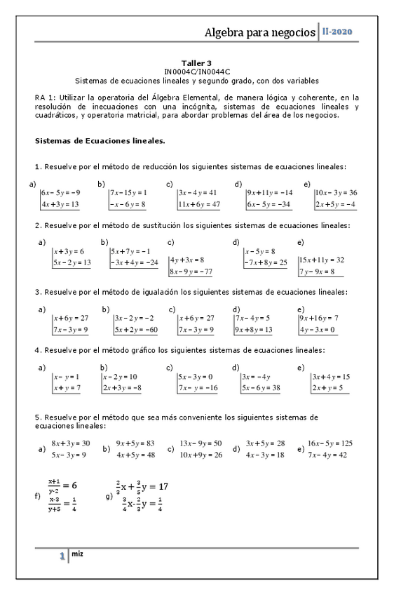 Miniatura del documento Taller-3-Sistemas-de-Ecuaciones.pdf