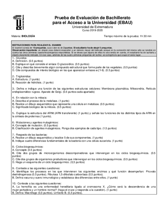 Miniatura del documento Examenes-biologia-selectividad-extremadura-2020.pdf