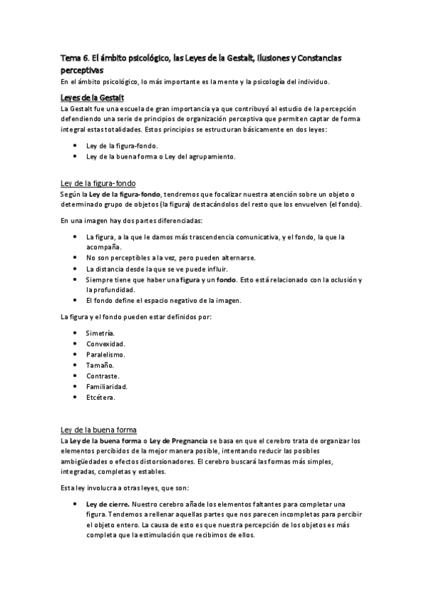 Miniatura del documento Tema 6. El ámbito psicológico- las Leyes de la Gestalt, Ilusiones y Constancias perceptivas.pdf