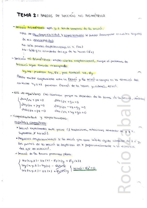Miniatura del documento Bloque 1 Teoría - Tema 2 Barras de sección no bisimétrica.pdf