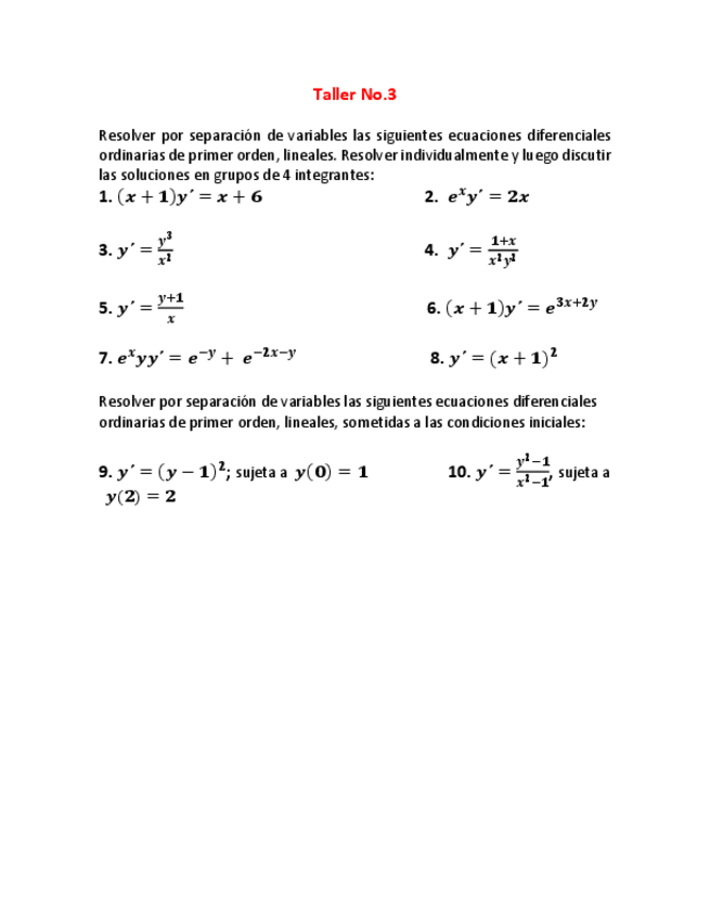 Miniatura del documento Taller-No-3-Ecuaciones-Diferenciales.pdf