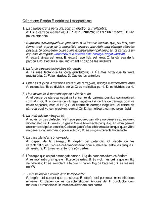 Miniatura del documento Questions-Repas-Electricitat-i-magnetisme.pdf