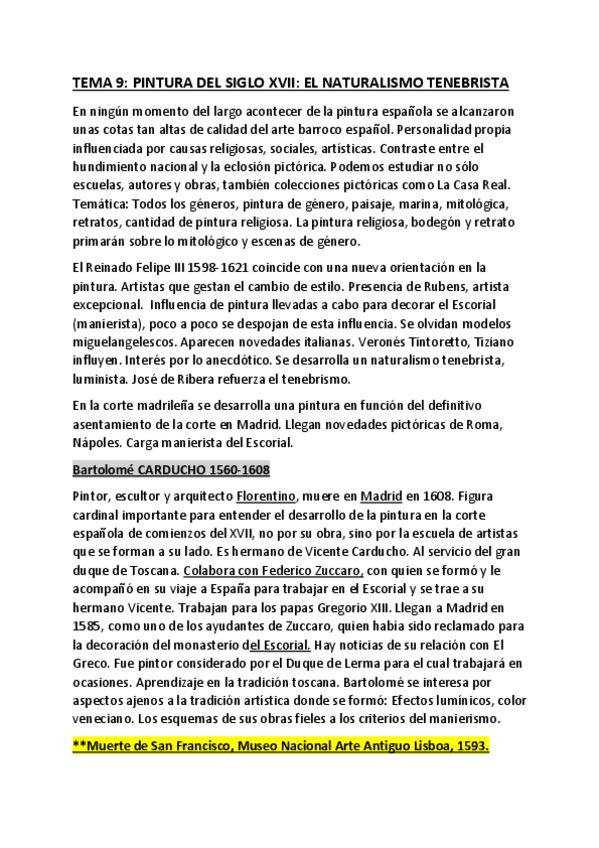 Miniatura del documento PINTURA BARROCO ESPAÑOL con IMÁGENES.pdf