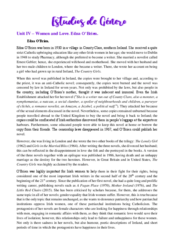 Miniatura del documento Unit-IV-Women-and-Love.pdf