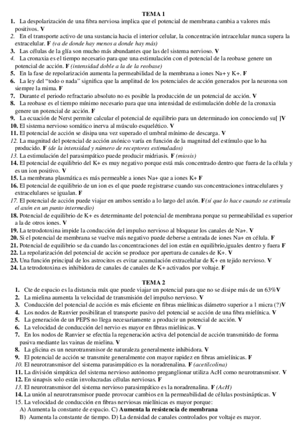 Miniatura del documento Preguntas V-F primer parcial Fisio II.doc