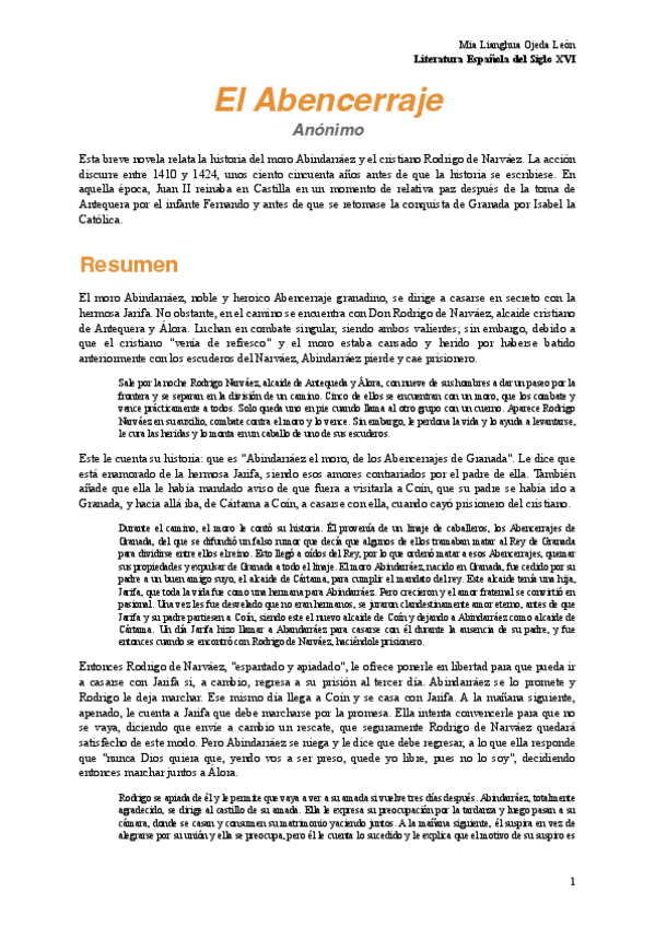 Miniatura del documento El Abencerraje - Anónimo.pdf