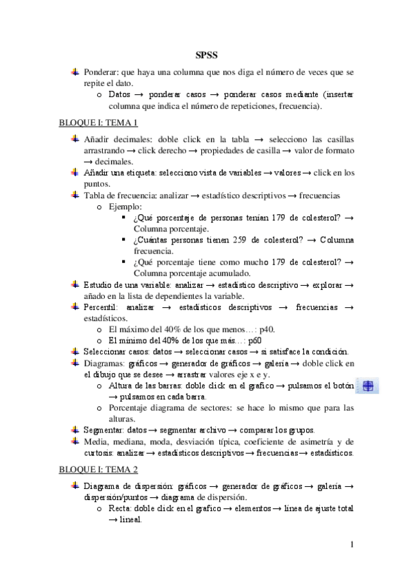 Miniatura del documento SPSS - Bloques I - II - III - Estadística.pdf