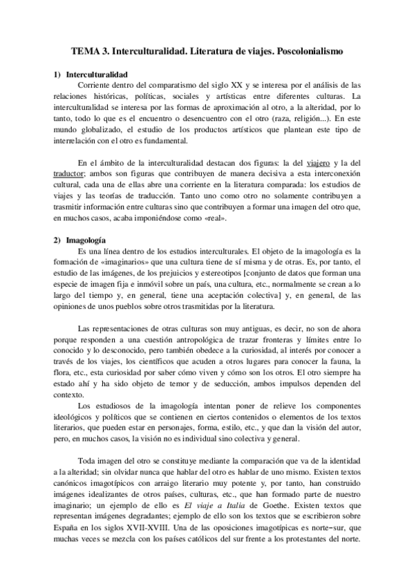 Miniatura del documento TEMA 3. Interculturalidad. Literatura de viajes. Poscolonialismo.pdf