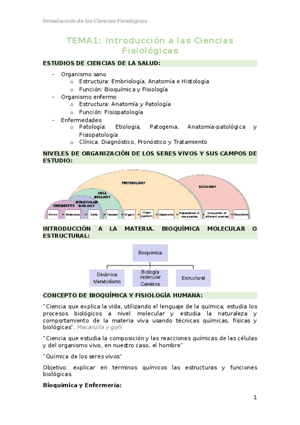 Miniatura del documento Tema 1 Introducción a las Ciencias Fisiológicas.docx